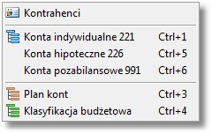 Menu kontrahenci